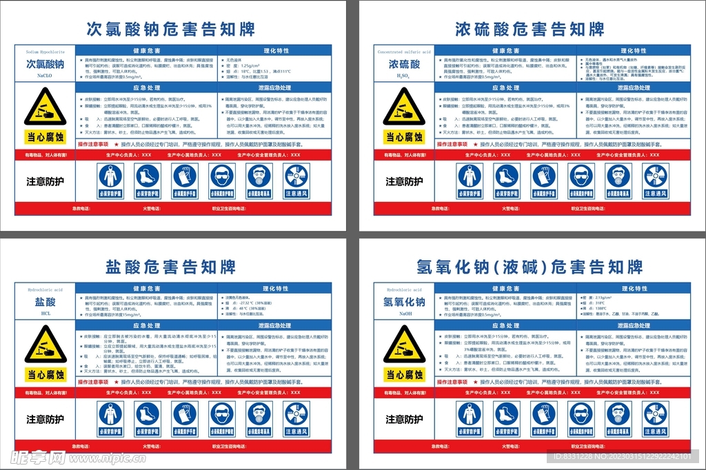 安全危害告知牌