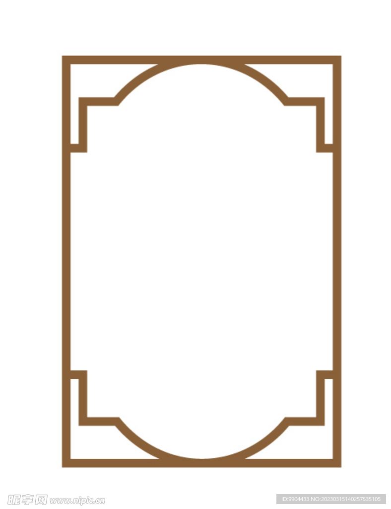 古风中式边框宣传栏边框