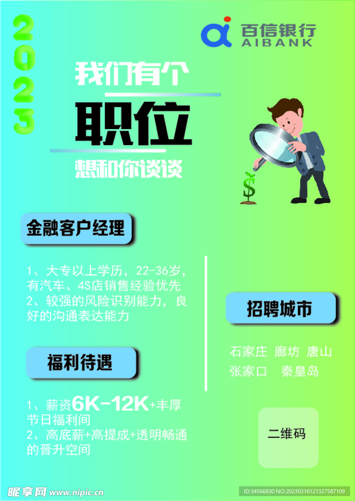 招聘海报 招聘宣传单页 展架 