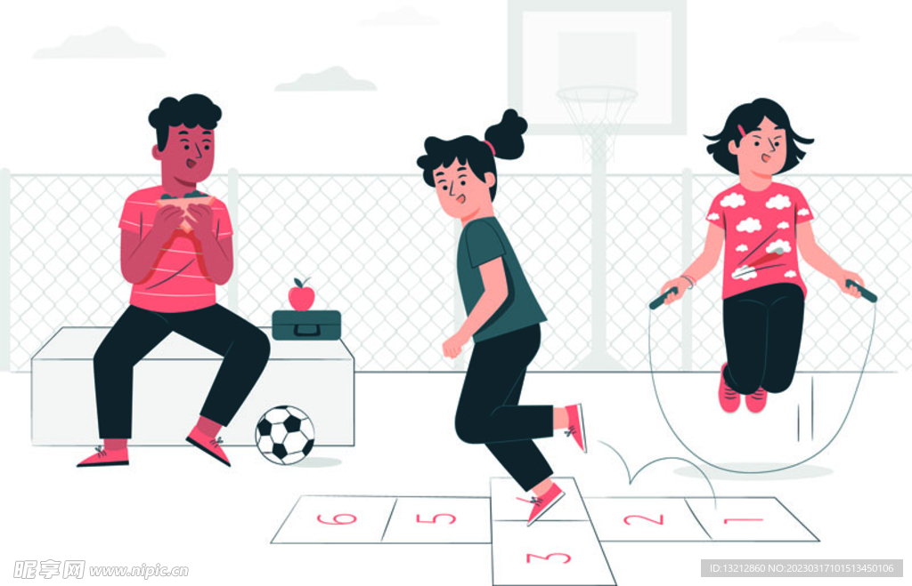 儿童节插画海报