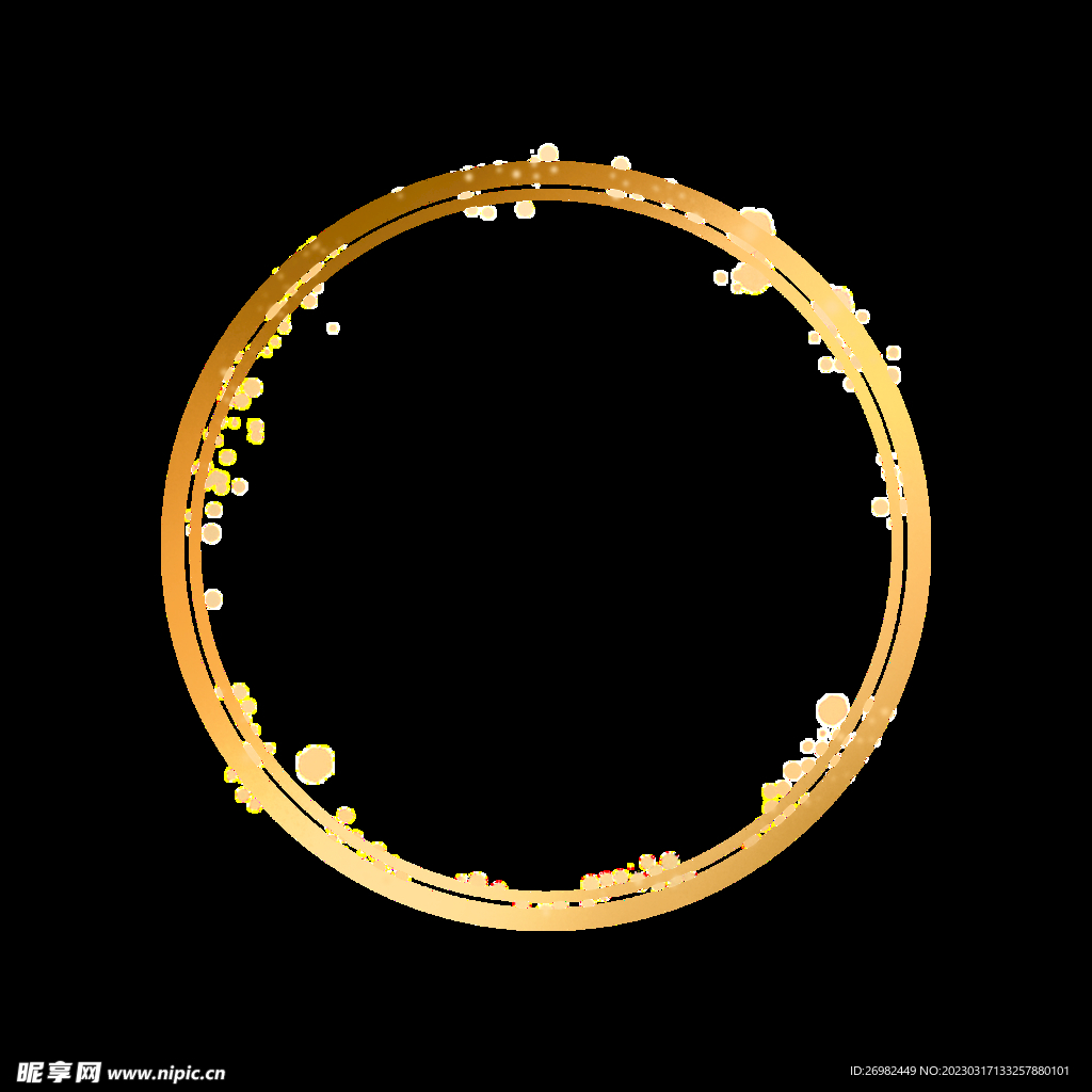 金色圆环