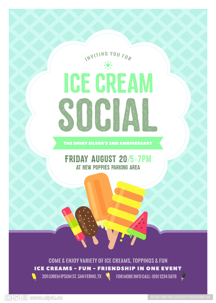 夏天雪糕海报