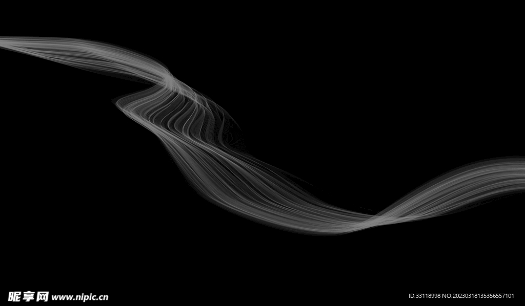 现代新中式烟雾山水背景墙