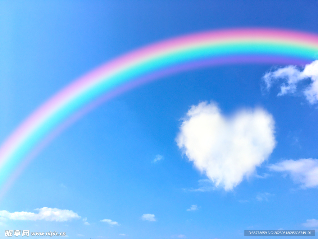 彩虹天空背景