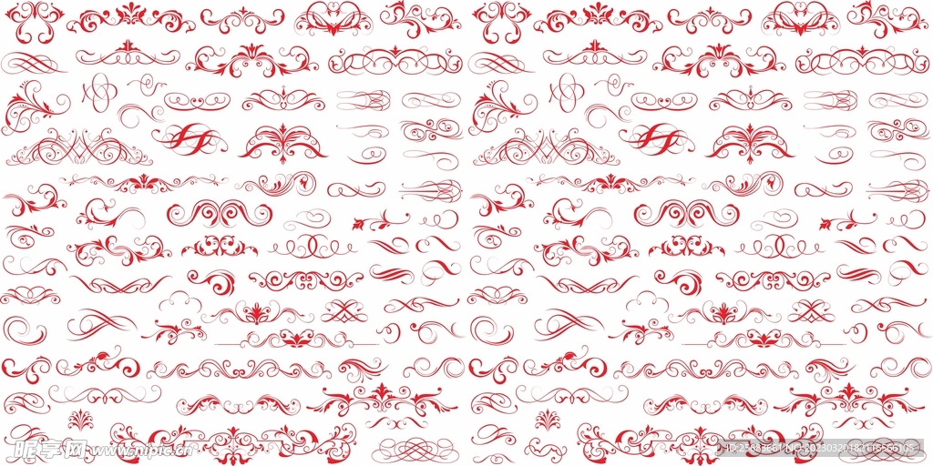 中式边框矢量素材