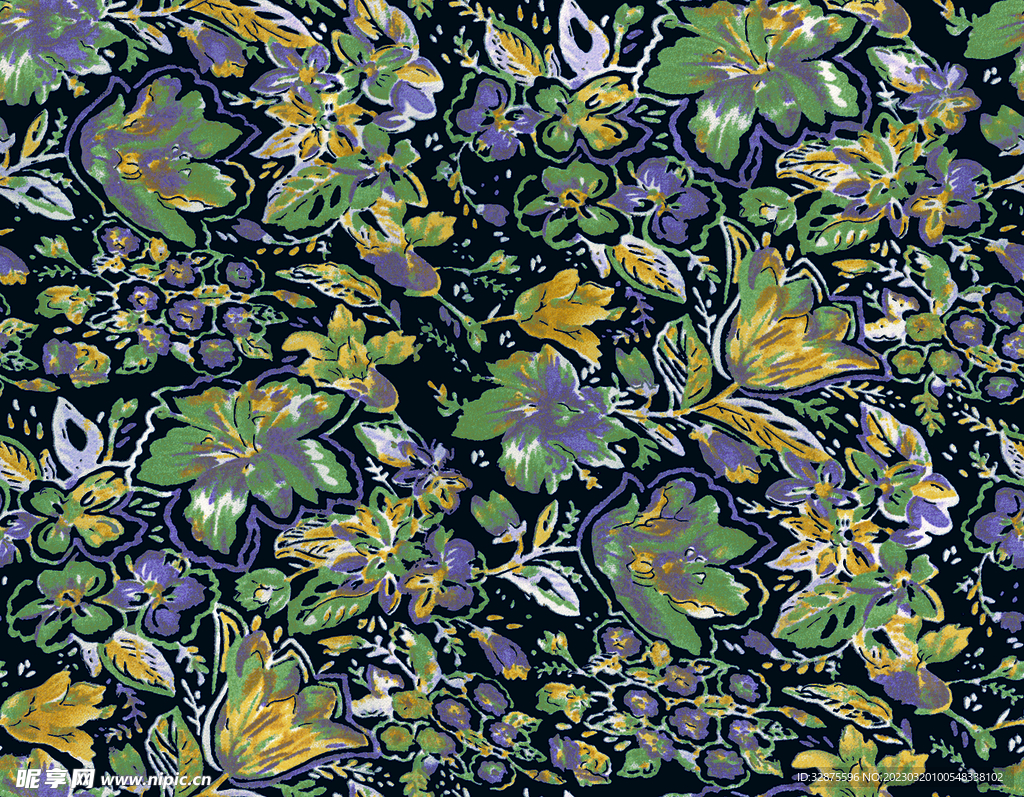 碎花 花卉 手绘花