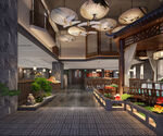 餐厅大厅效果图