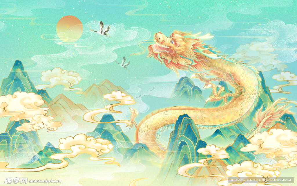 中国风国潮背景