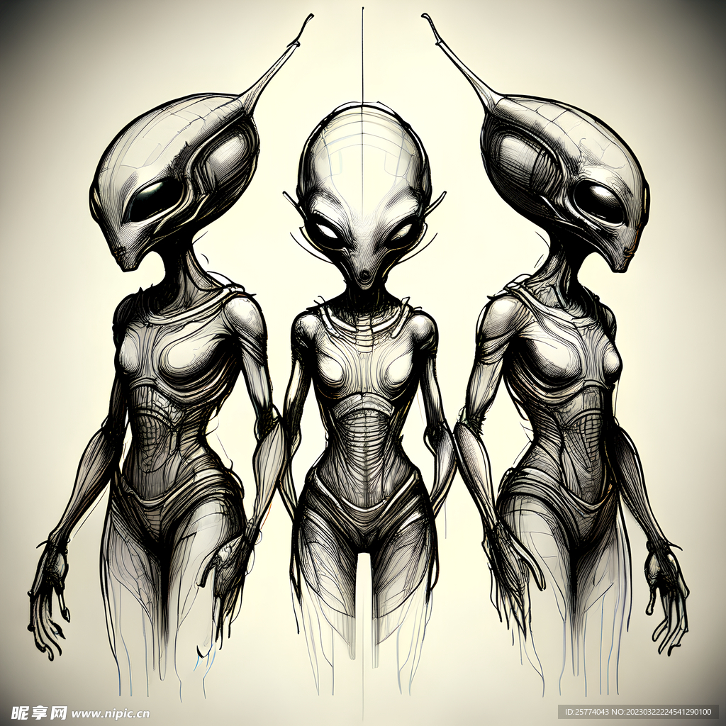 外星人设计手稿