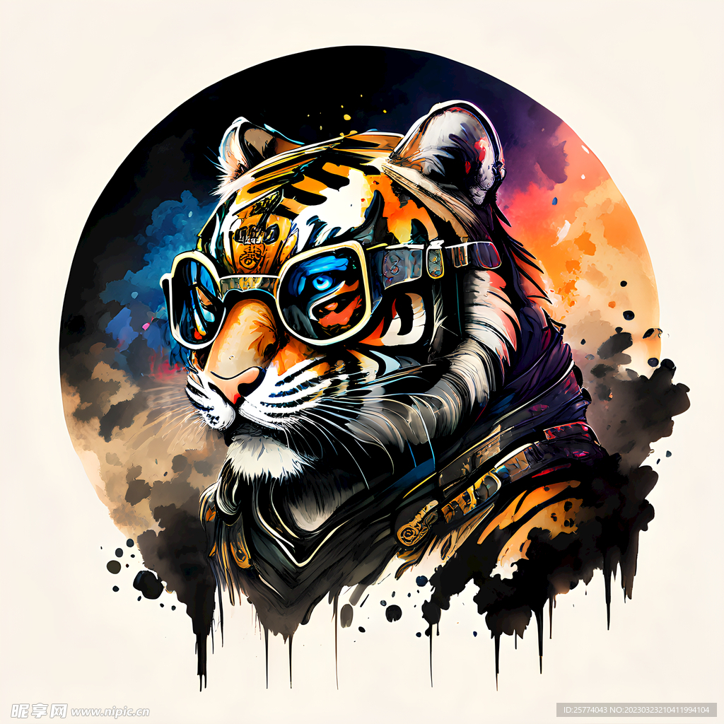 十二生肖老虎插画