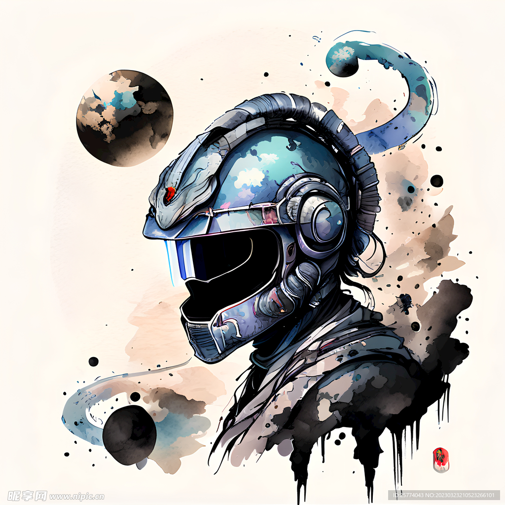 十二生肖蛇插画