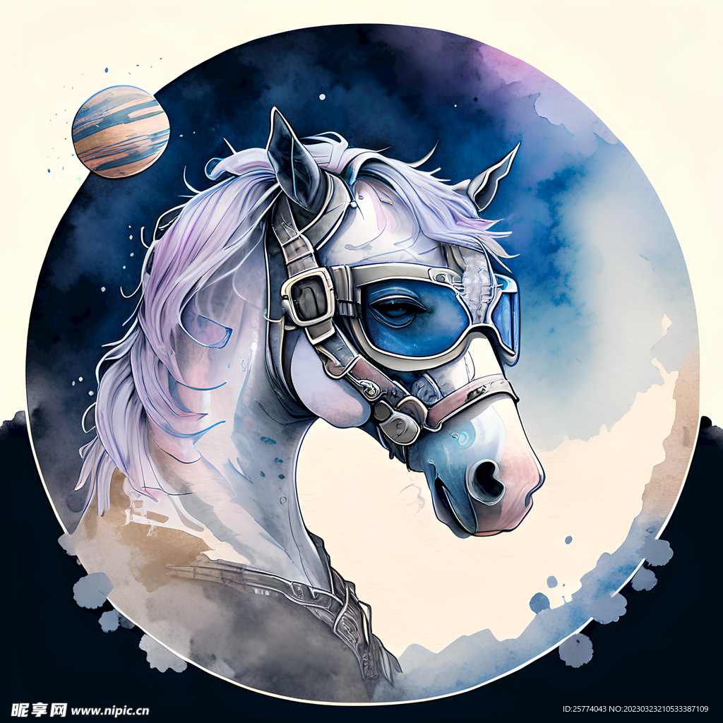 十二生肖马插画