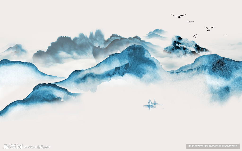 群山 背景 古风