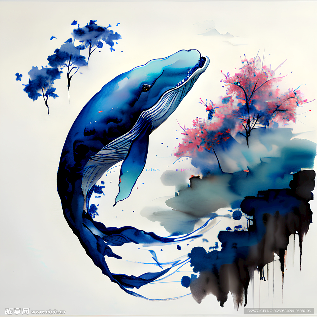 鲸鱼插画