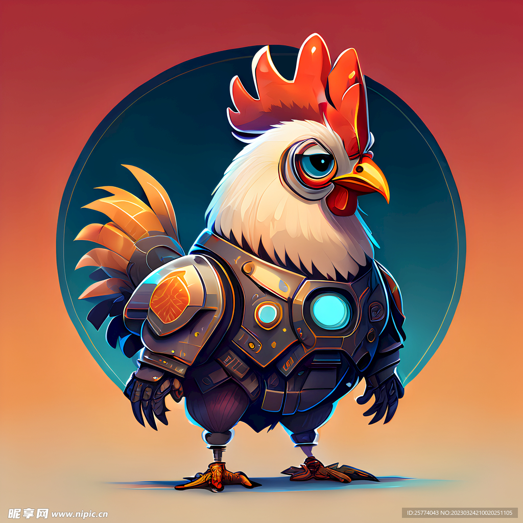 十二生肖卡通插画