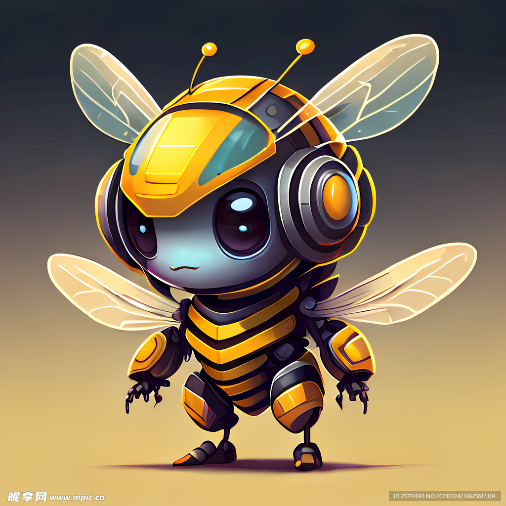 蜜蜂卡通插画