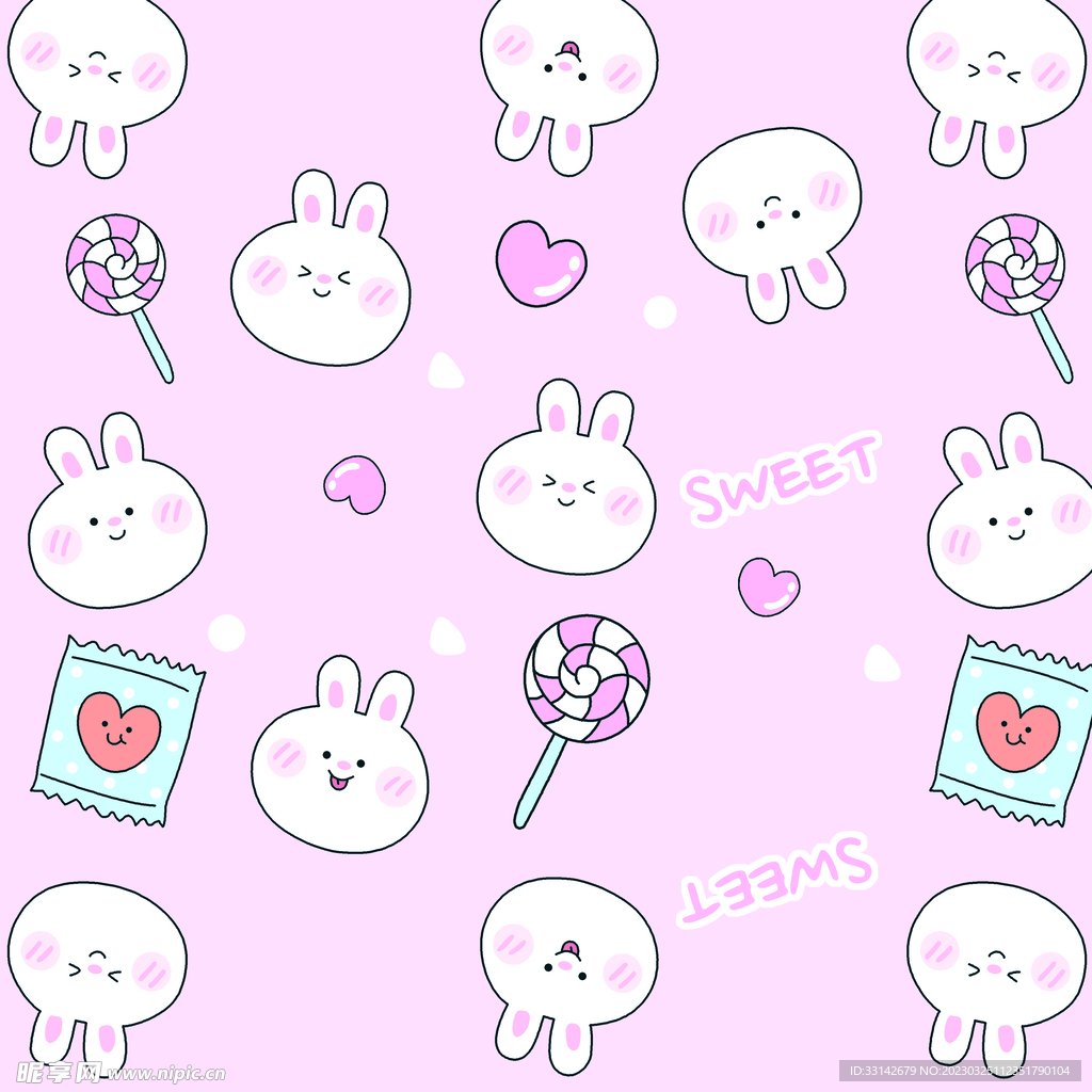 棒棒糖兔子