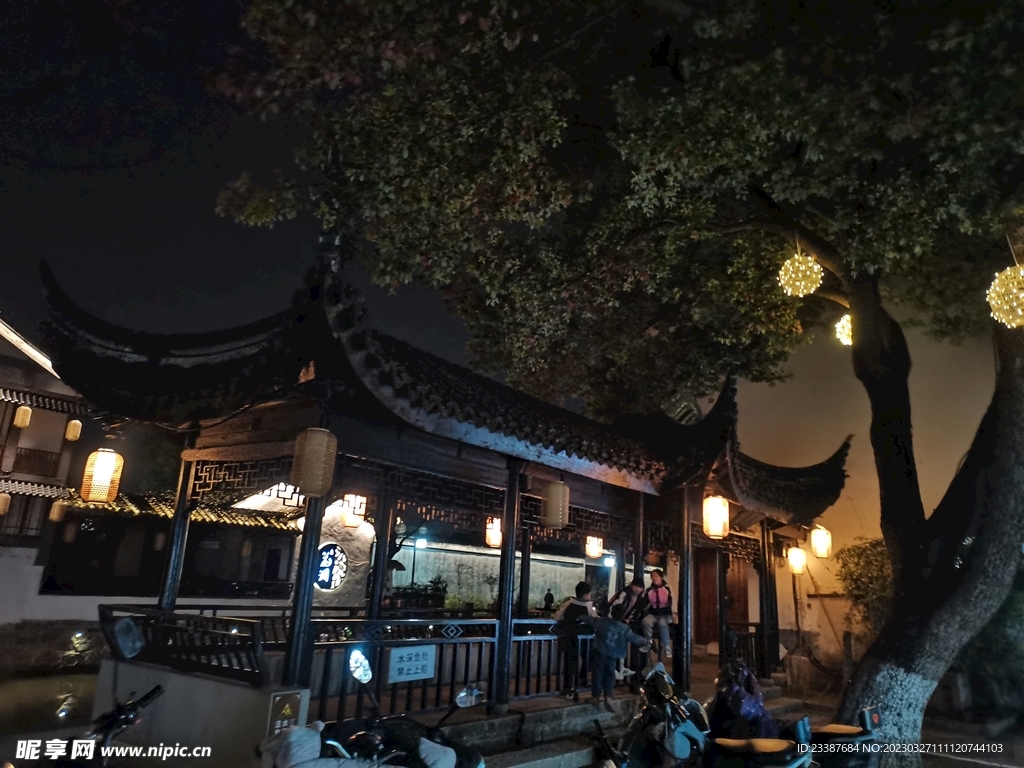 木渎古镇 苏州夜景 