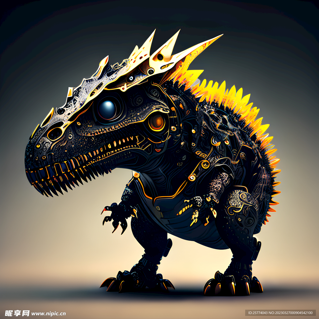 机甲霸王龙插画