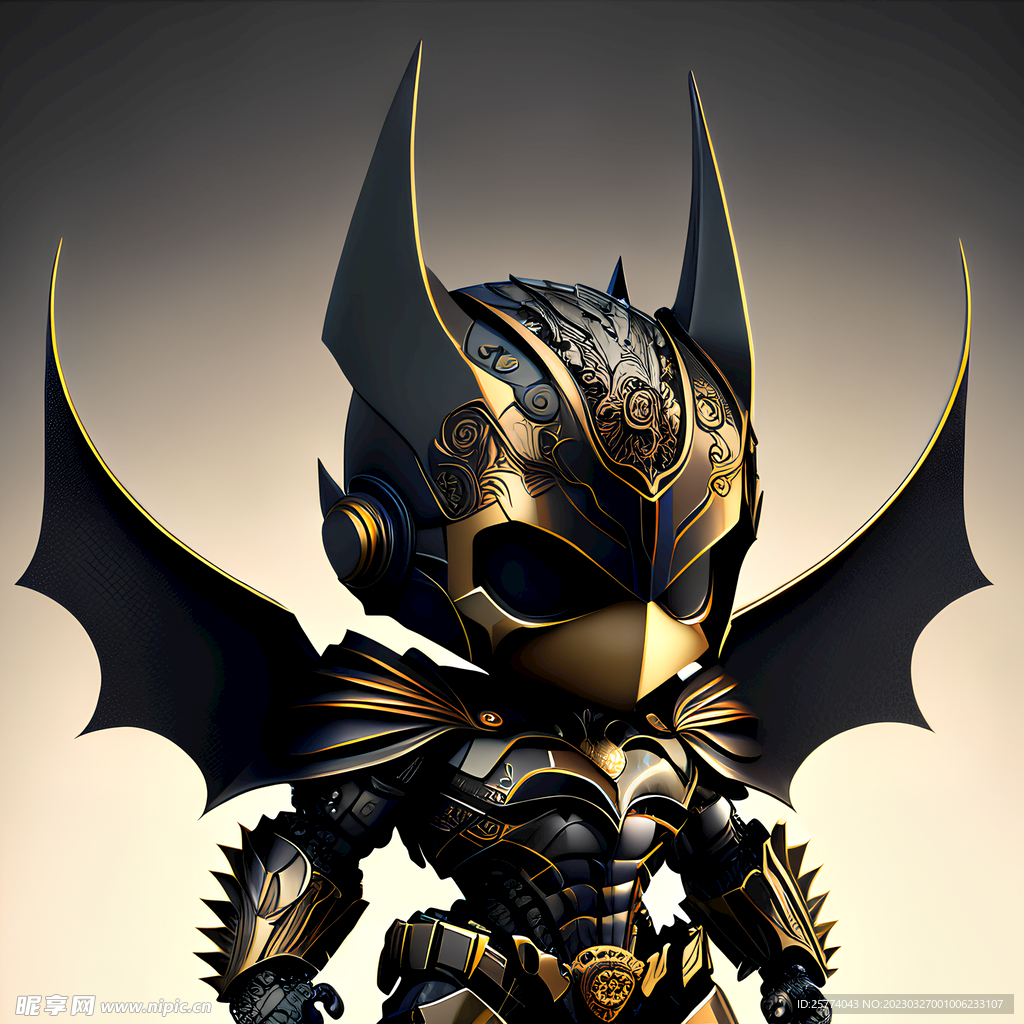 机甲蝙蝠侠插画
