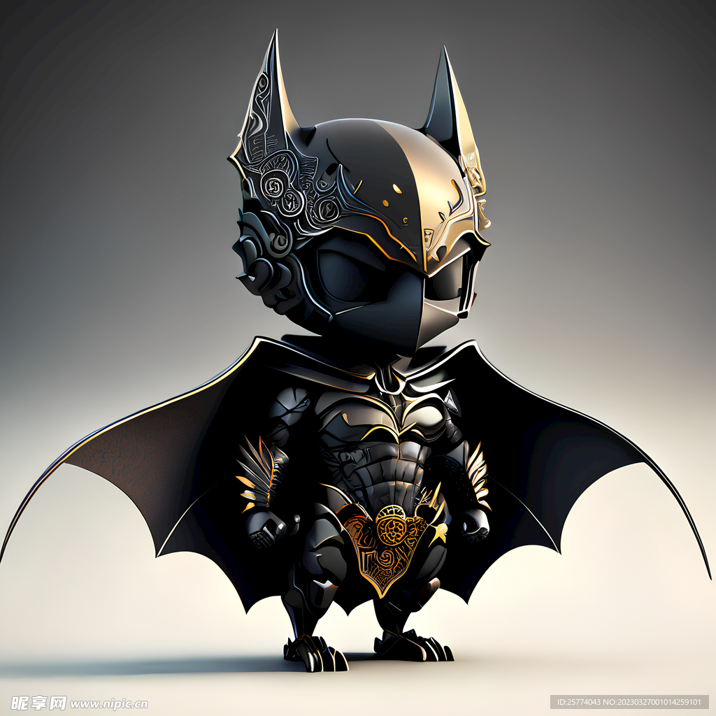 机甲蝙蝠侠插画