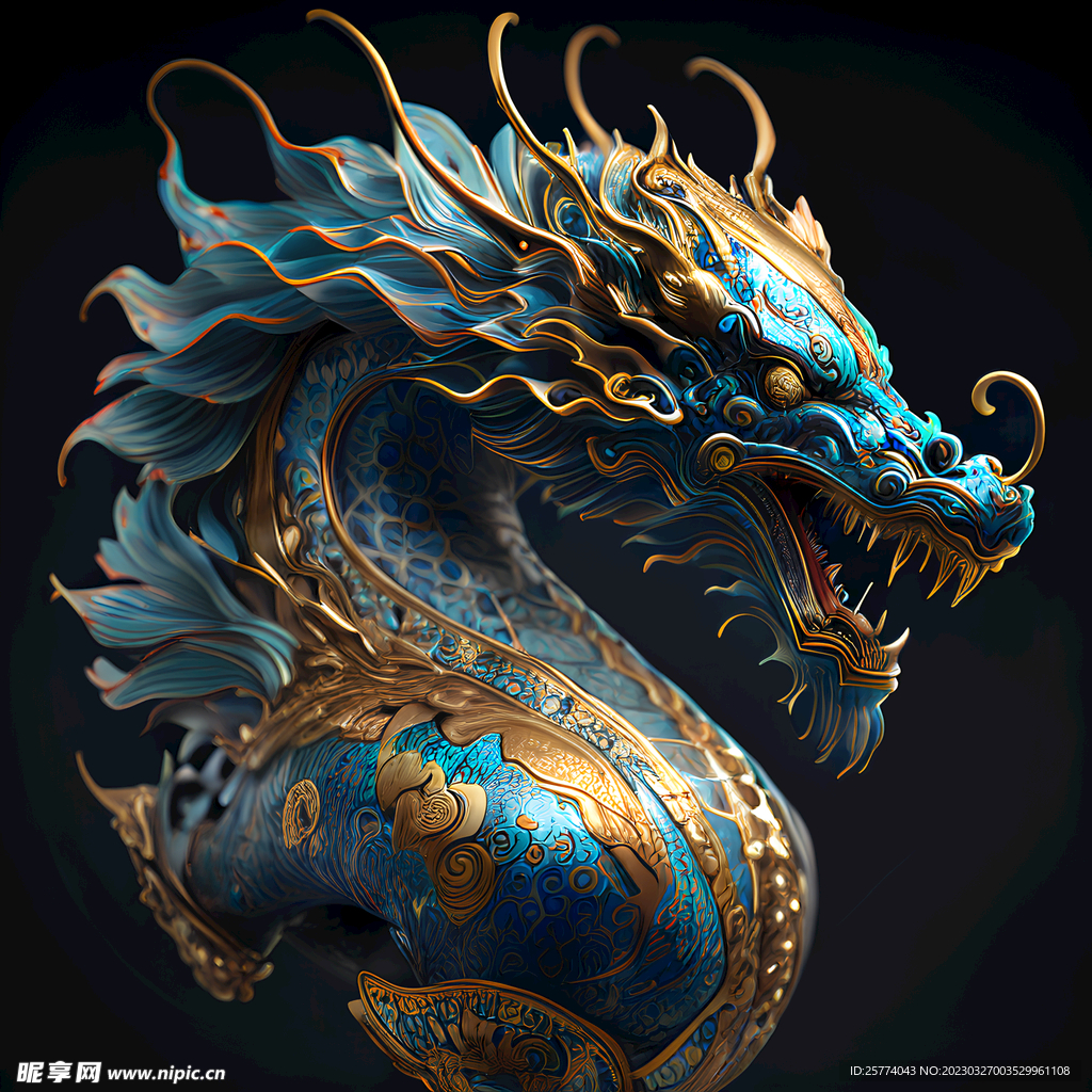 十二生肖龙插画