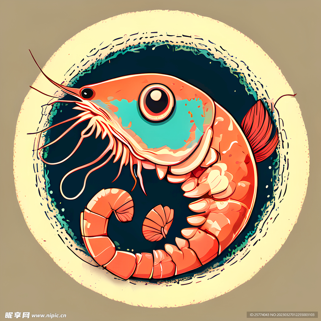 虾插画