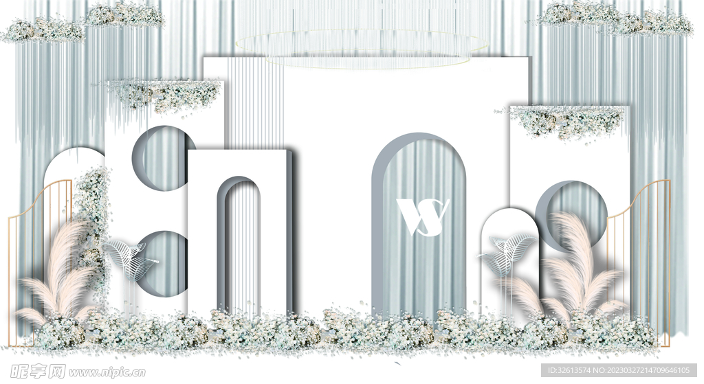 韩系白色简约婚礼