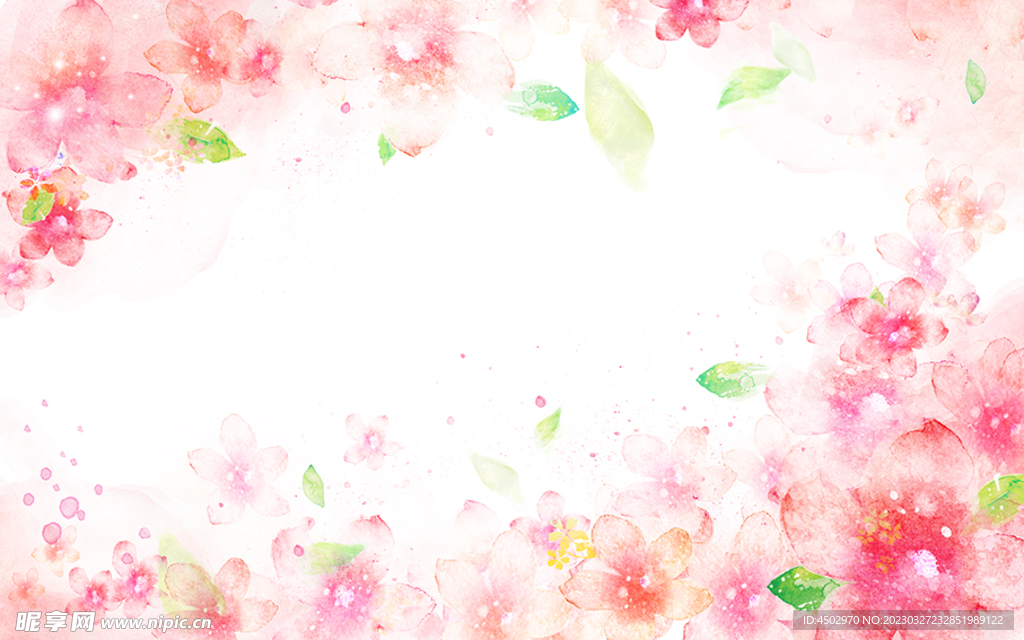 温馨日韩风格花纹电视背景墙