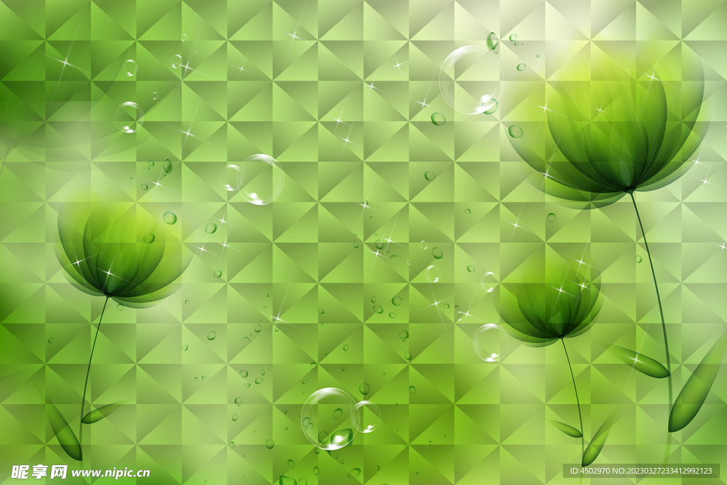 花纹电视背景墙