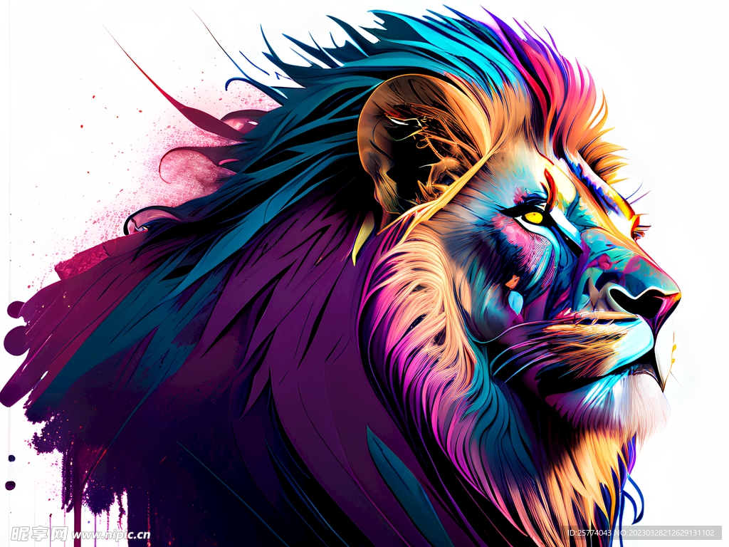 狮子插画