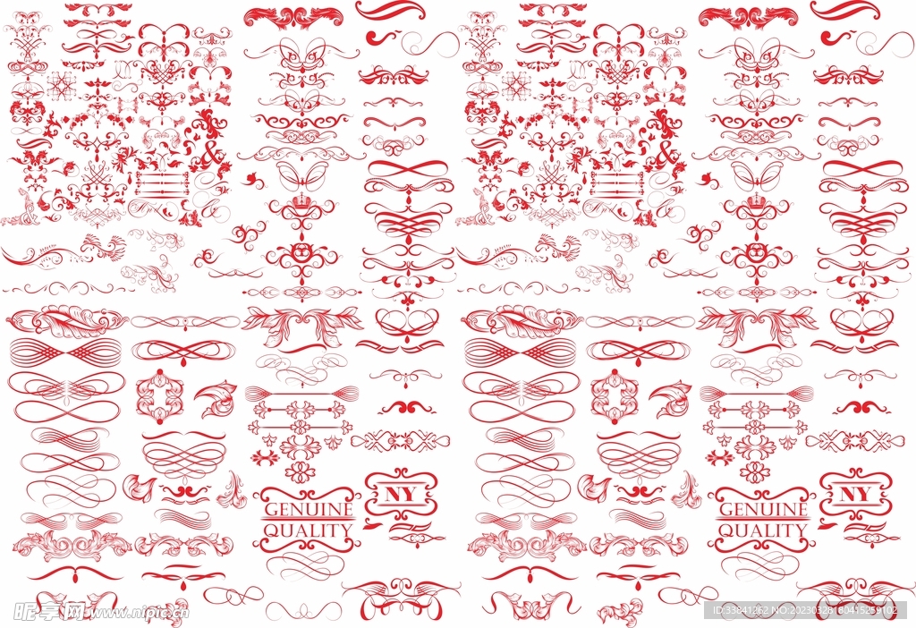 中式边框矢量素材