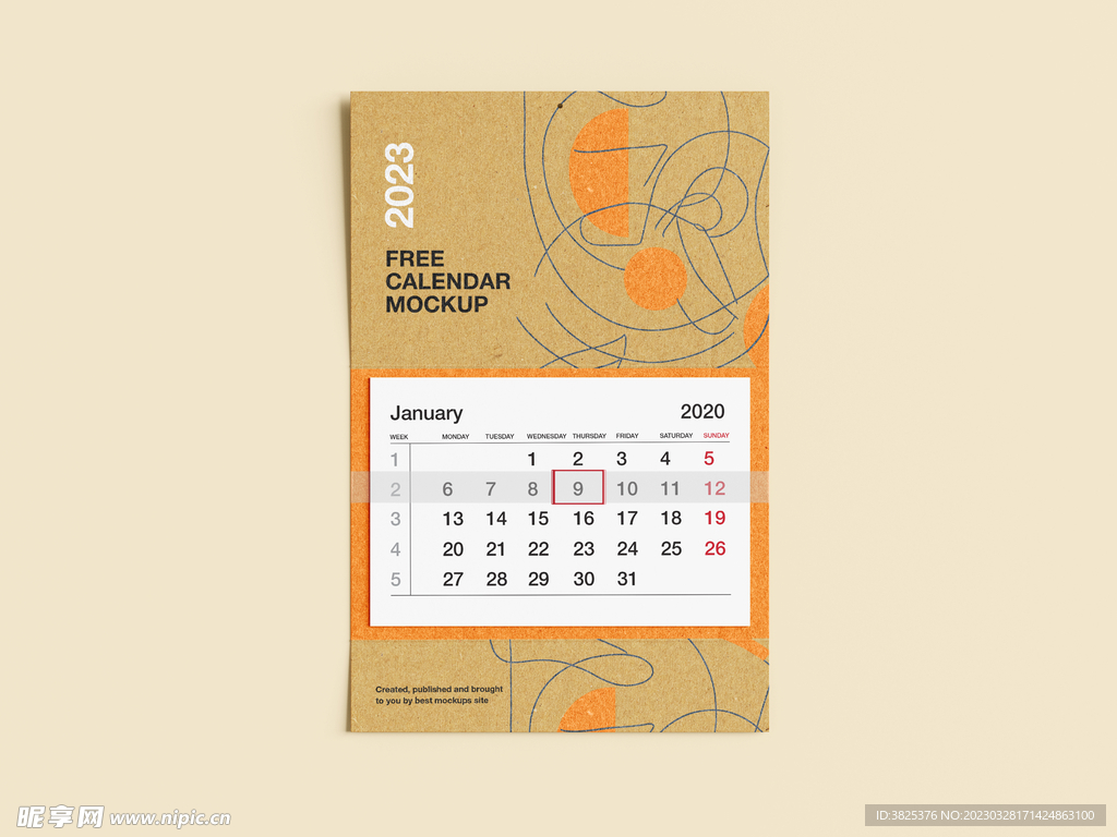 挂历日历样机模板