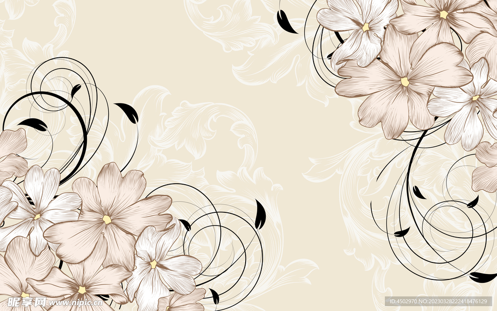 墙纸花纹背景素材