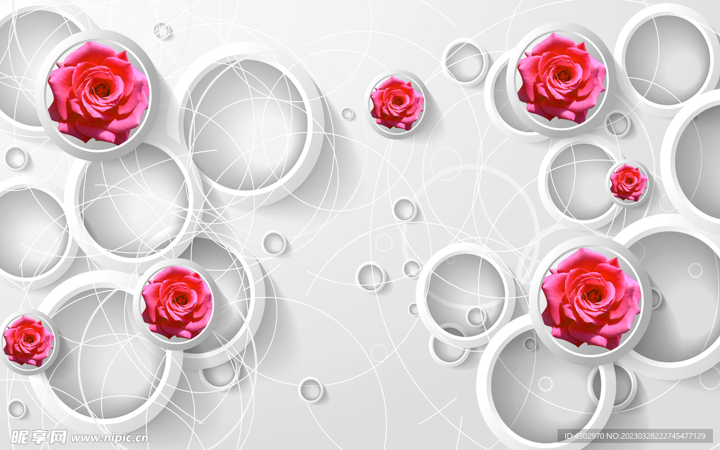 圆型电视背景素材