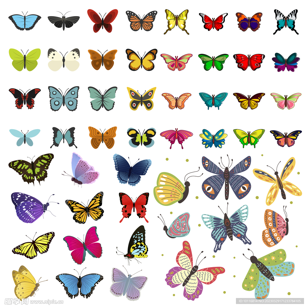 卡通蝴蝶