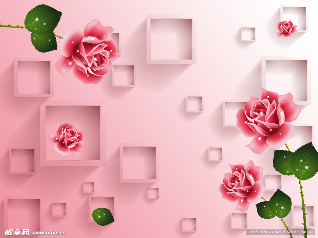 玫瑰粉色背景