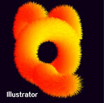 Q 毛绒字体 字母设计 英文设