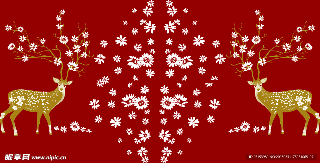 求图分郭碎花鹿素材