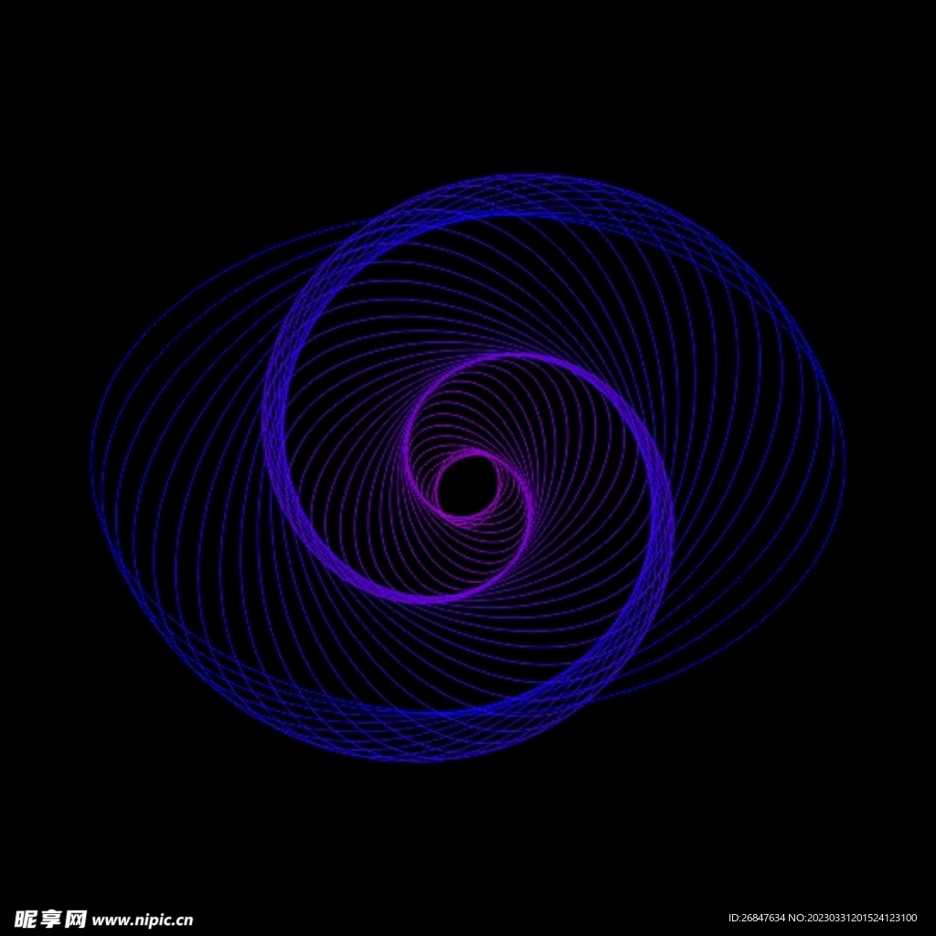 抽象螺旋线条图