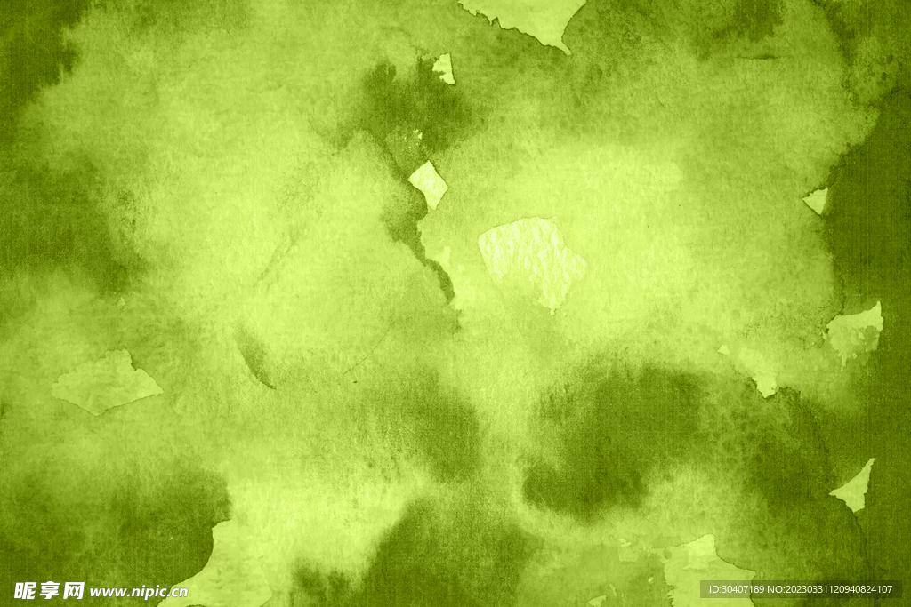 绿色水彩纹理
