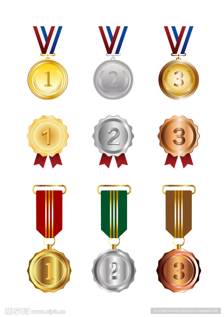 勋章奖牌荣誉设计奖品素材