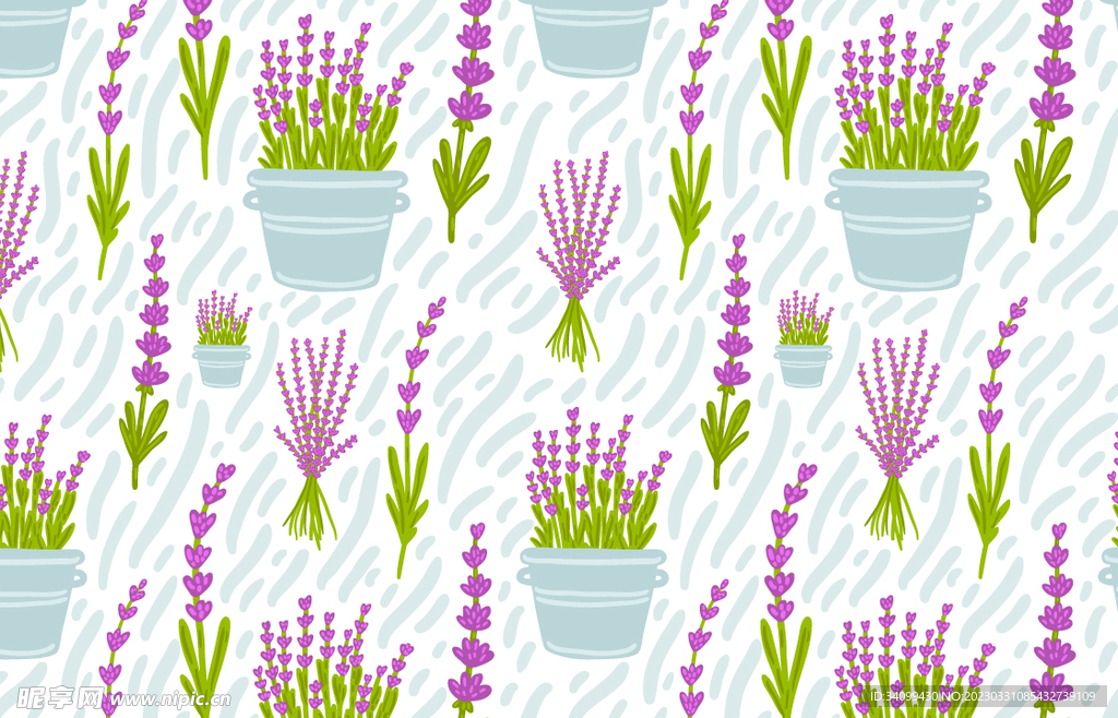 薰衣草图案