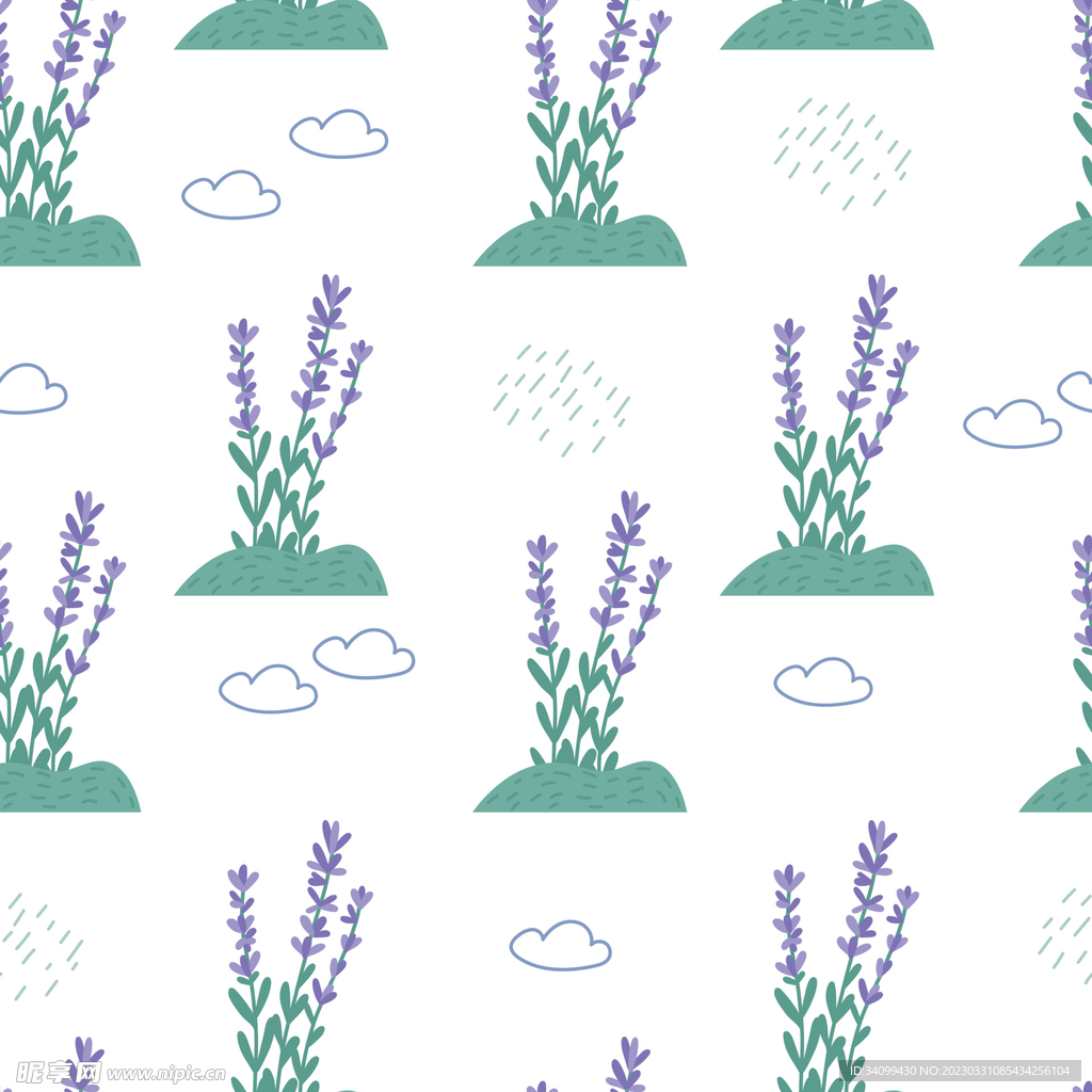 薰衣草图案