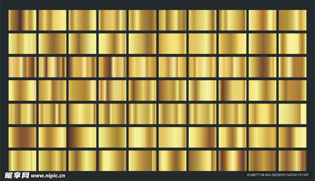 金色渐变金属光泽