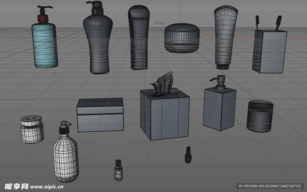 C4D模型塑料瓶子