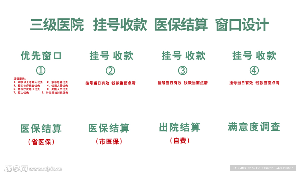 医院挂号收款医保窗口