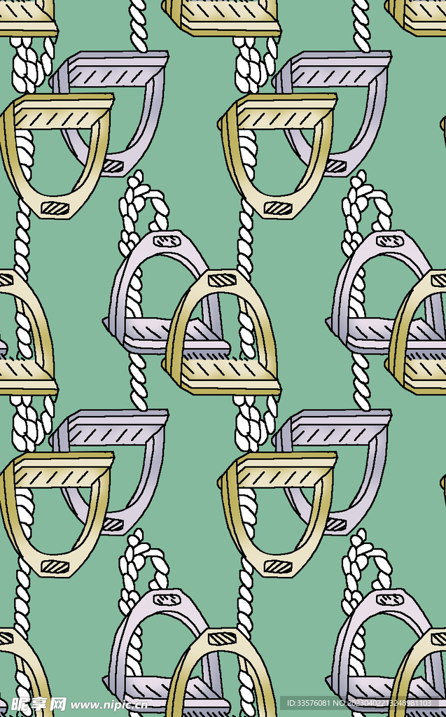 大牌数码印花几何