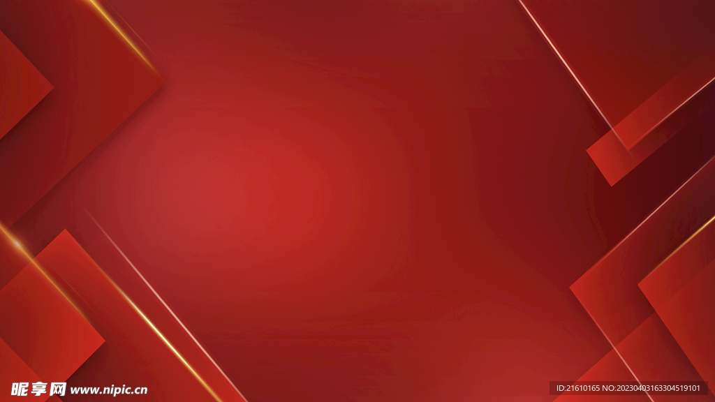 红色色块科技背景