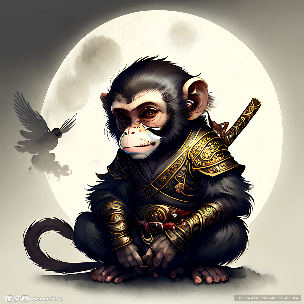 猴子插画